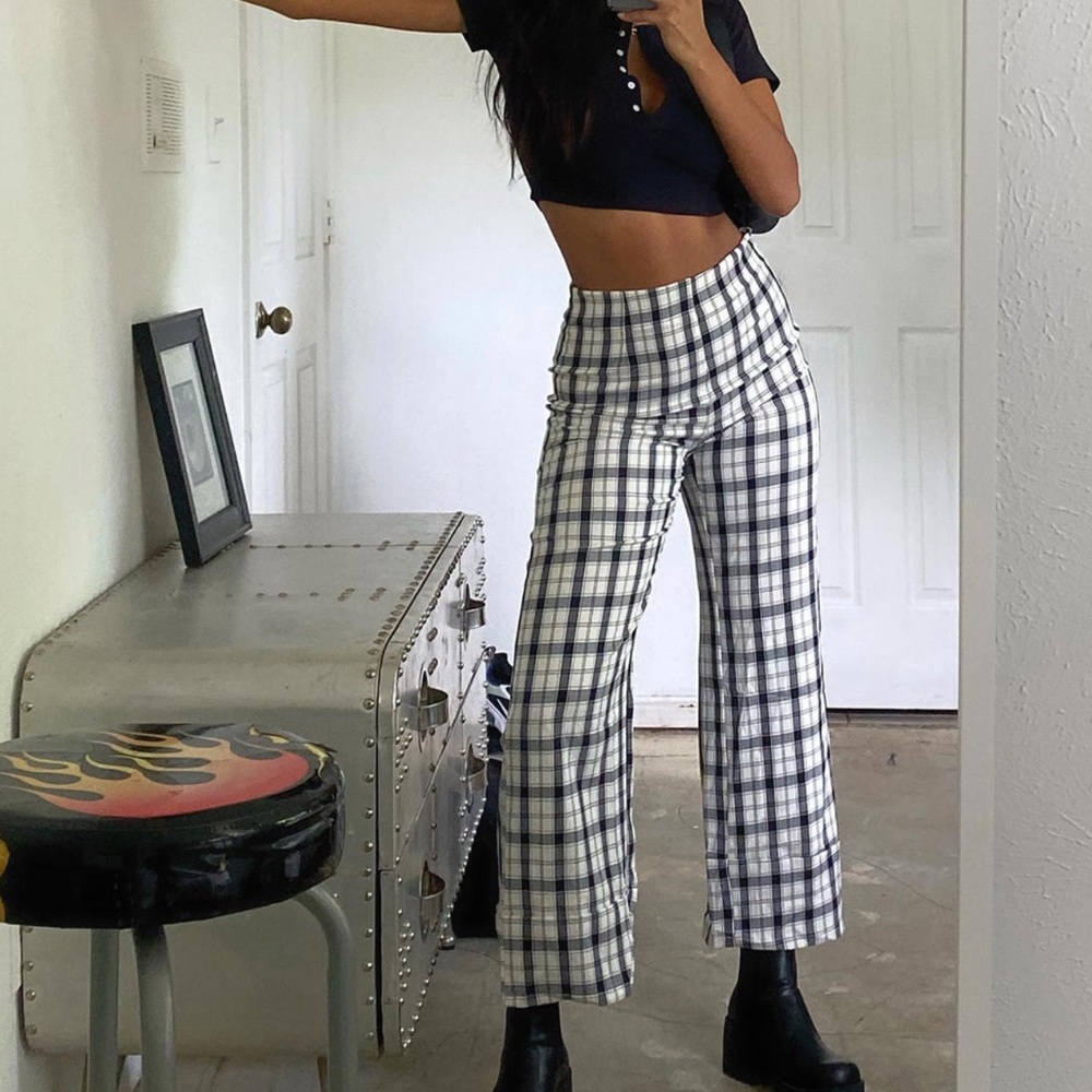PRINCESS POLLY PLAID PANTS! perfect condition (never worn)